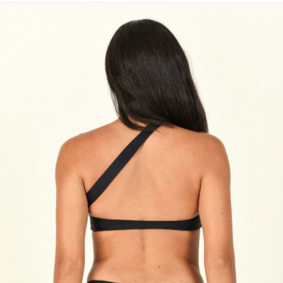 Jade Swim One-Shoulder Halo Bikini Top – “Glow” (Neon Coral-Red) NWT - Picture 7 of 7